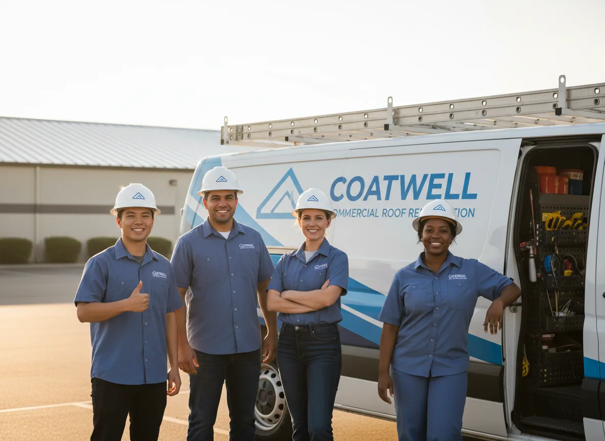Commercial roof coating company in Lena, WI